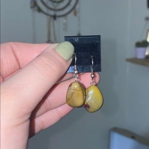 Tigers eye earrings. Real.